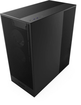 NZXT H7 Flow (2024) Matte Black, Seitenteil mit Fenster (gehärtetes Glas)