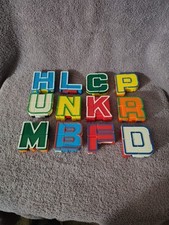 Lot of 12 Vintage Lakeshore Learning Alphabots Transforming Toy Letters