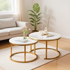 fashionable and simple living room coffee table Bright desktop 