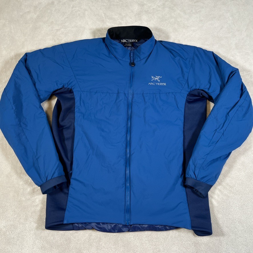 ARC'TERYX Giacca Arcteryx Blu Atom Uomo Taglia Large Blu Full Zip Logo Riflettente Rara