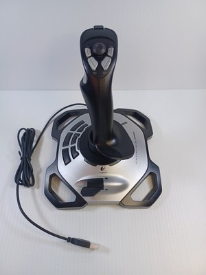 Logitech Extreme 3D Pro Flight Sim Joystick USB PC Controller - Tested & Works