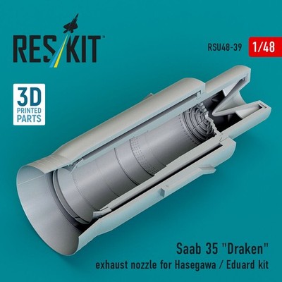 ResKit RSU48-0039 - 1:48 Saab 35 Draken exhaust nozzle for Hasegawa / Eduard kit