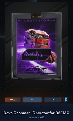 B2EMO Purple Motion Signature 250cc Epic Star Wars Card Trader Inception