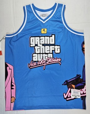 Grand Theft Auto Vice City Headgear Classics Basketball Jersey  4XL NEW WITH TAG