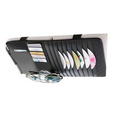 Cd Holder For Carleather Multi-purpose Car Visor Organizer Cars Cd Holder For