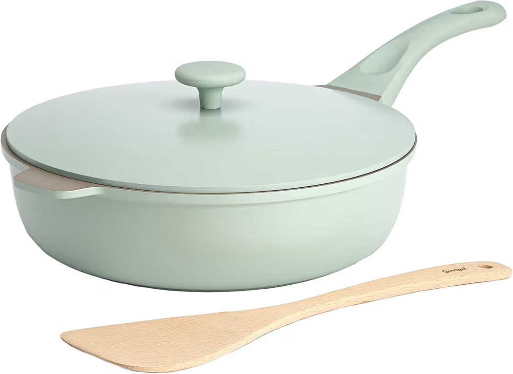 Goodful Padella All-in-One 11" 4,4Qt Antiaderente Pentole in Ghisa Lavabile in Lavastoviglie