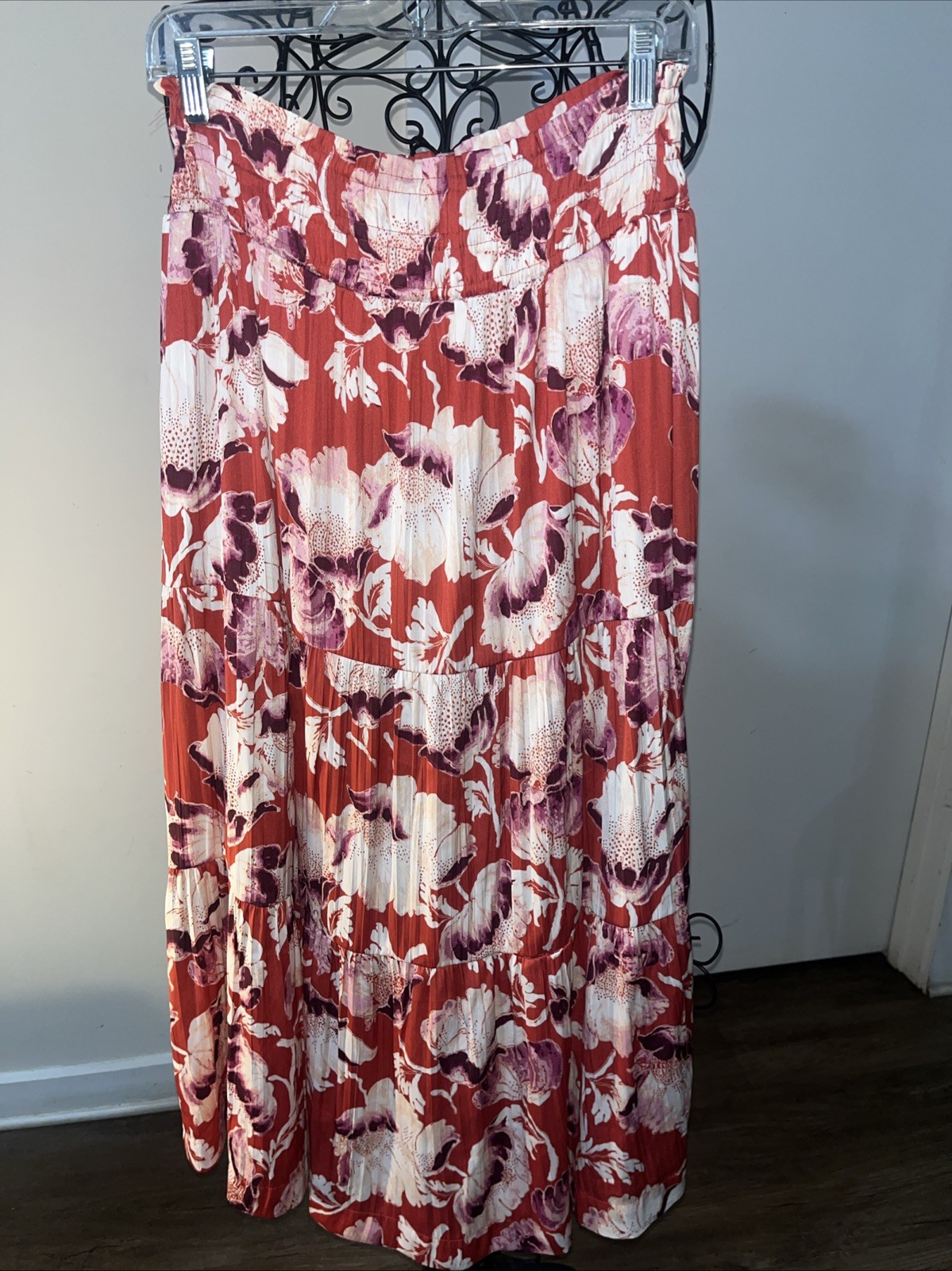 Anthropologie Maxi Slip Skirt  size Small