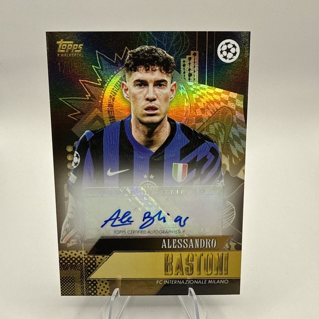 Topps Gold UCC 2024/25 Alessandro Bastoni Auto Superfractor Current Stars 1/1