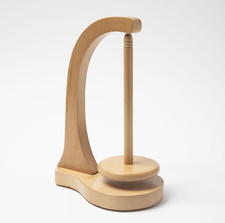 Wooden Magnetic Yarn Holder Spinner for Knitting Crochet Yarn Stand Light Wood