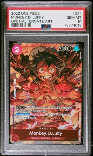 Monkey.D.Luffy (024) PSA 10 (Parallel) OP01-024 Romance Dawn Foil