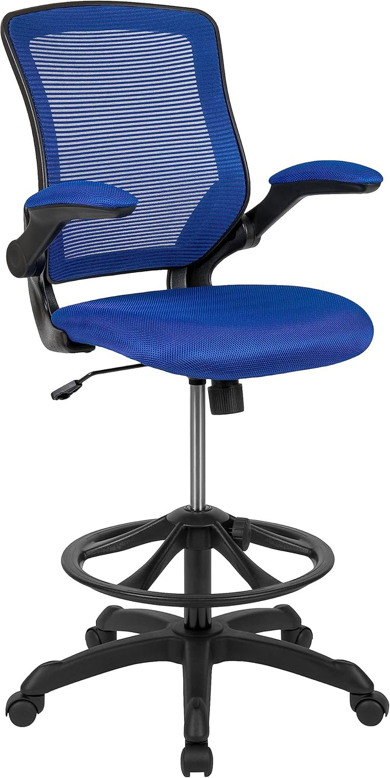 With Adjustable Foot Ring & Flip-up Arms