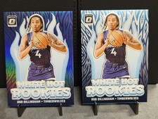 2024-25 Donruss Optic (2) Rob Dillingham RC White Hot Rookies #8 Purple & Base