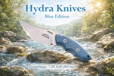 NEU Hydra Knives ALANO für Camping Outdoor Jäger Survival Wildnis Angeln NEW