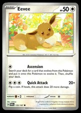 Eevee 135/167 Common Twilight Masquerade Pokemon Lightly Played