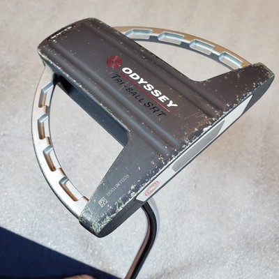Odyssey 34'' White Steel Tri Ball SRT Putter RH With Cover, Grip 1 Out 10, Flaws