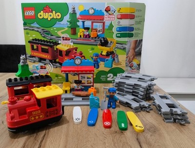 LEGO DUPLO Dampf-Eisenbahn + Schienen + Brücke Konvolut 10874, 10882, 10872 OVP