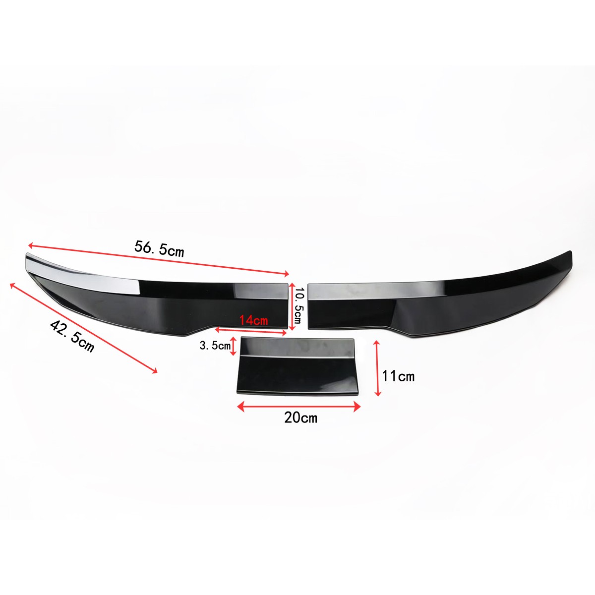 Maserati GranTurismo Sport Rear Wing Black