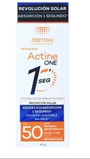 Actine ONE Sunscreen SPF 50 - Ultra Fast Absorption in 1 Second - 40g - 
