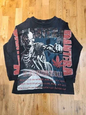 RARE Vintage 90s Pantera Peyote Longsleeve AOP Graphic T Shirt