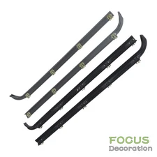 Fit For Ford Truck 4Pc Inner&Outer Window Sweep Felts Seals Weatherstrip Black