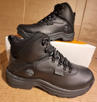 Timberland White Ledge Waterproof Boots UK10, Herren Schwarz Wander Leder Schuhe