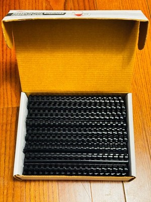 GBC Presentation Bindings Spines Combs - 5/8'' Black - 19 Ring 100 Pcs. NEW