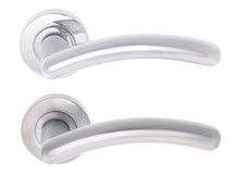 Locksmyth Highgate Lever on Rose fire tested Polished Chrome Door Handle