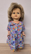 Nette Kunststoff Puppe Schildkröt Doll 55 cm Schlafaugen Sammler Vintage 