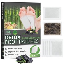 Foot Pads 20 PCS , Deep Cleansing Foot Patches with Bamboo Vinegar and Ginger...