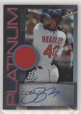 2020 Bowman Platinum Wal-Mart Pieces Relics 91/99 Bobby Bradley Auto 03mf