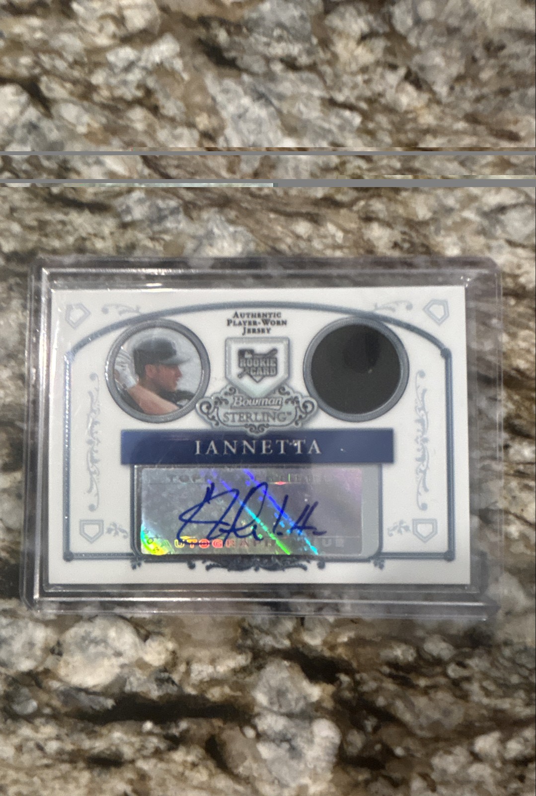 2006 Bowman Sterling Chris Iannetta #BS-CI  Rookie Auto Jersey Colorado Rockies