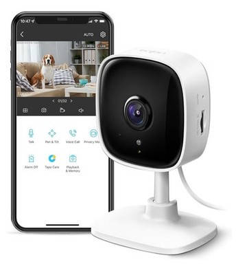 TP-LINK Tapo C100 Wi-Fi 1080p Indoor Security Camera Night Vision Alexa