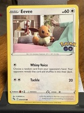 eevee pokemon go card Eevee Pokmon Go 54/78 Pokemon TCG Card