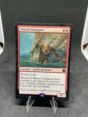 Warren Instigator Duel Decks: Merfolk vs. Goblins Foil MTG HEAVY PLAYED #032