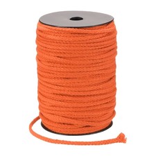 Makramee-Schnur 5mm x 90m Handgemachte Naturbaumwoll-Schnur 8-Strang Orange