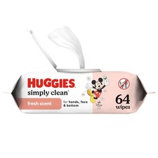 Simply Clean Fresh Scent Baby Wipes 64ct Flip Top Pack Wet Wipes Packaging Vary