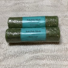 2 Soft Poly Mesh Weatherproof Hobby Lobby Green Mesh Rolls Craft