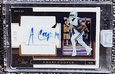 2019 Panini One Football Amari Cooper Dallas Cowboy Auto Jersey /25 Mint