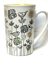 Ink Garden Bird Ceramic Stoneware Mug Spectrum Designz Blue Sky 16oz Coffee
