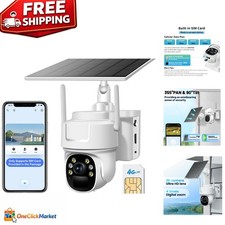 Weatherproof 4G LTE Solar Security Camera with Remote Access  Night Vision
