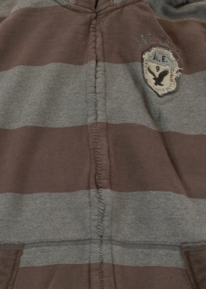 AMERICAN EAGLE OUTFITTERS Pullover a Rayas Sudadera con Capucha Sudadera con Capucha Para Hombre XL Foto 4 de 4