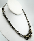 Weiss Smoky Gray & Clear Rhinestone Hollywood Glam Choker & Clip On Earrings — photo 4