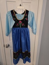 Anna Disney Frozen Halloween costume dress-up Little Adventures washable sz 8-10