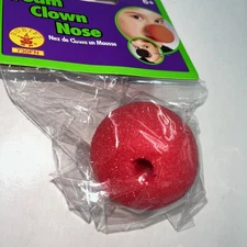 Rubie's Red Foam 2 inch Clown Nose Costume - One Size Fits Most - NEW