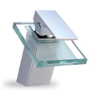 Faizee Home Badarmatur Wasserfall Chrome Armatur, Moderne Bad- & Küchenarmatur, Auslaufsicher