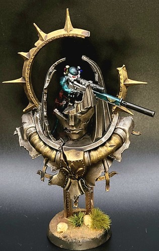 Figura coleccionable pintada de Vindicare Assassins para Wargames - Imagen 3 de 6