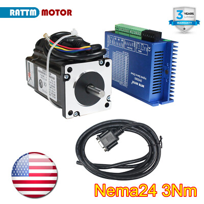 「US」Nema24 3N.m Closed Loop Stepper Servo Motor Driver CNC Kit 1000 Line Encoder
