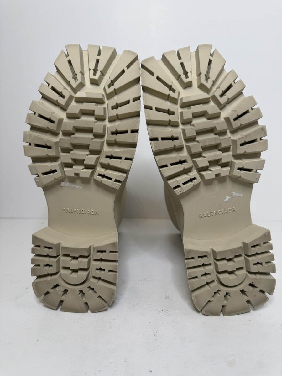 靴 balenciaga trooper 42 jp27.5 28 Balenciaga - Rubber Trooper Boots - Size 42 - Brand New
