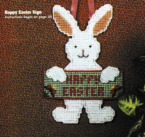 Easter Egg Coasters & Happy Easter Door Sign - Plastic Canvas Pattern ONLY - Picture 3 of 4