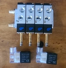 Baomain 4V210-08 DC 12V Single Head 2 Position 5 Way 4 Pneumatic Solenoid Valve 